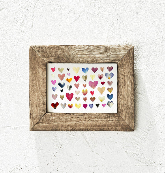 'LOTS OF HEARTS' - Art Print