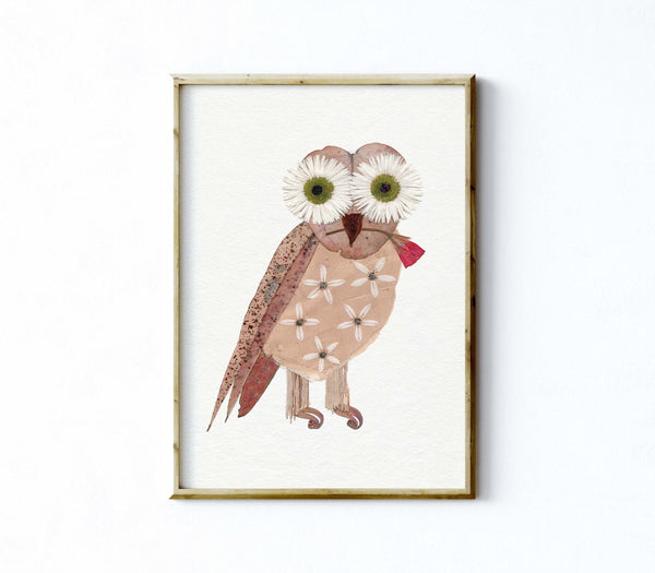 'CLOVER THE OWL' - Art Print