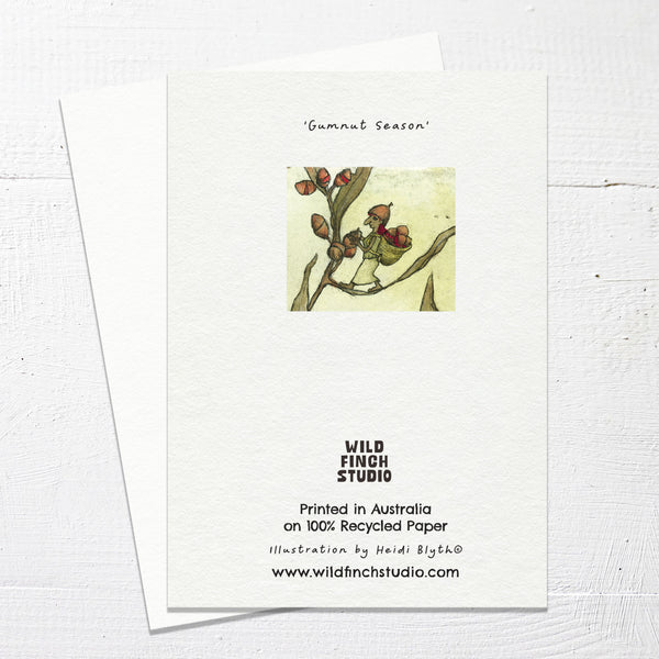 GUMNUT SEASON - Greetings Card