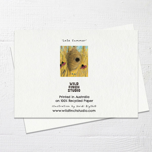 LATE SUMMER - Greetings Card