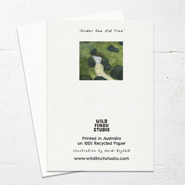 UNDER THE OLD TREE - Greetings Card