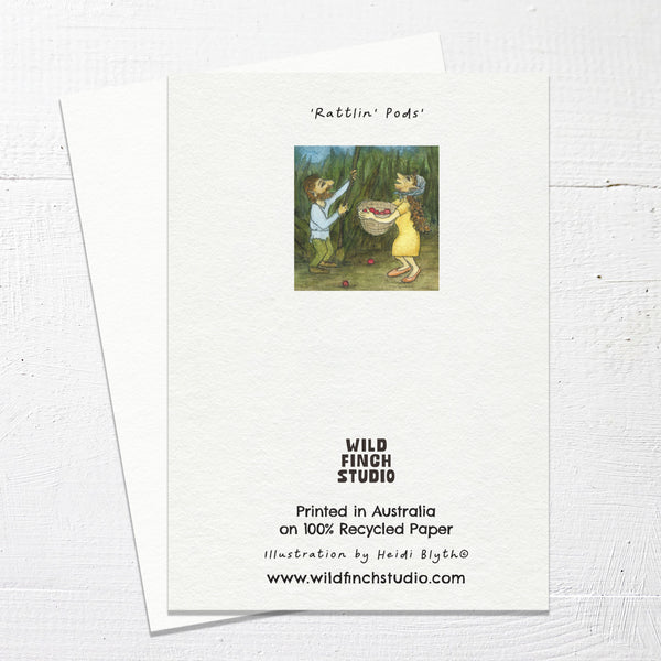 RATTLIN' PODS - Greetings Card