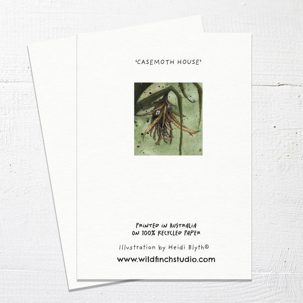 CASE MOTH HOUSE - Greetings Card