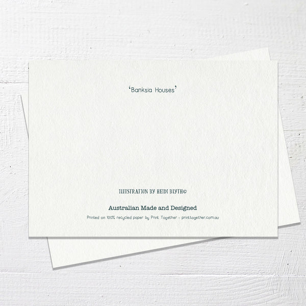 BANSIA HOUSES - Greetings Card