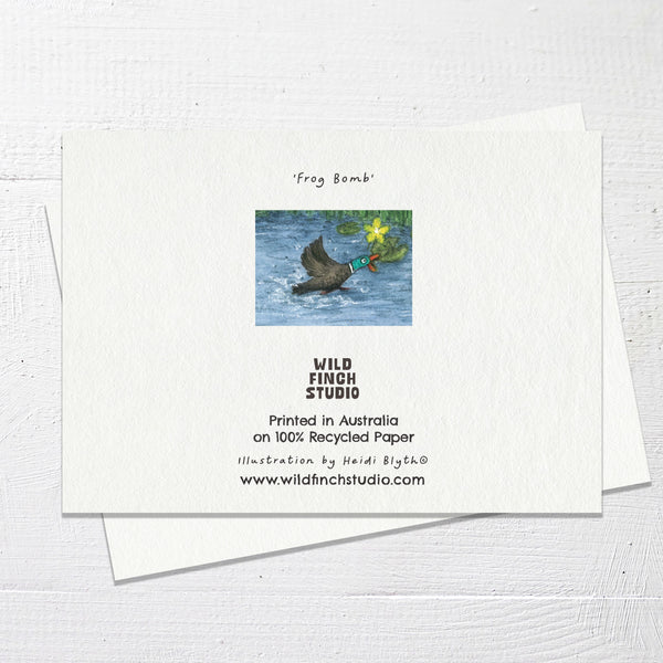 FROG BOMB - Greetings Card