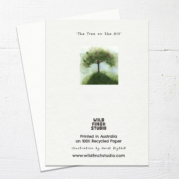 THE TREE ON THE HILL - Greetings Card