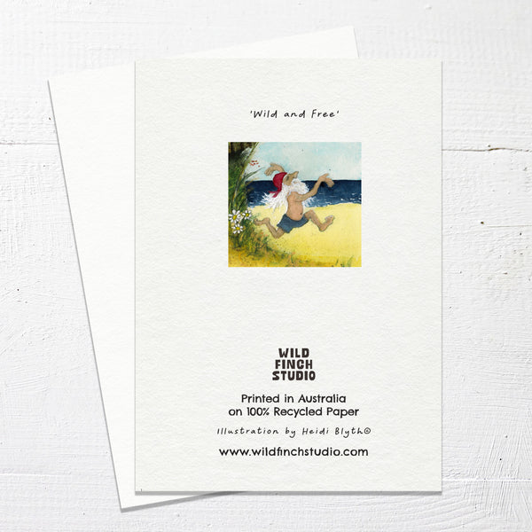 WILD AND FREE - Greetings Card
