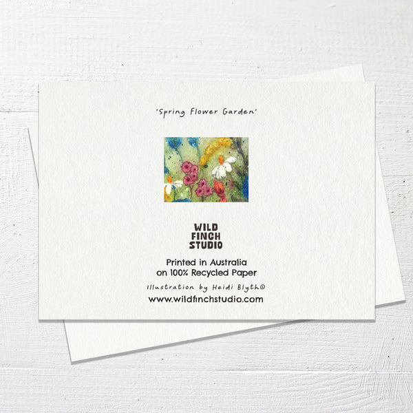 SPRING FLOWER GARDEN - Greetings Card