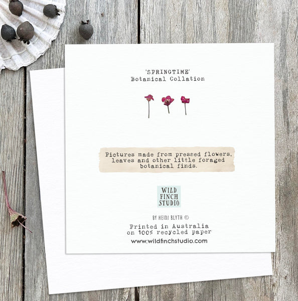 'SPRINGTIME' - Greetings Card