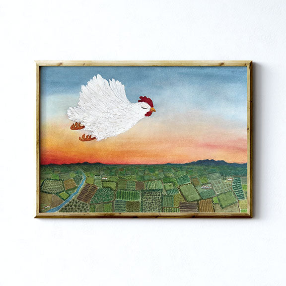 SOME DAYS I JUST FEEL LIKE RIDING THE THERMALS - Art Print