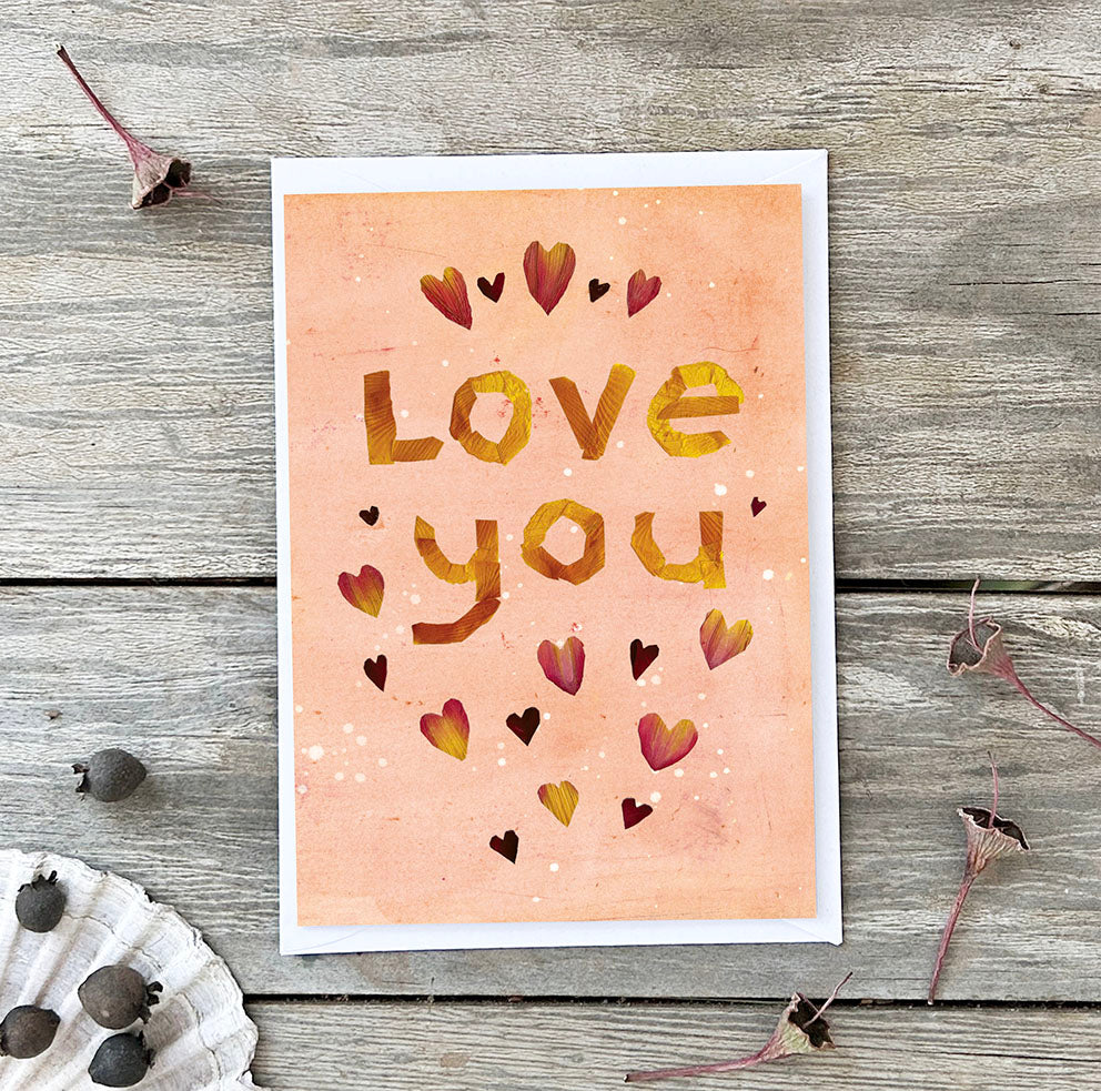 LOVE YOU HEARTS - Greetings Card