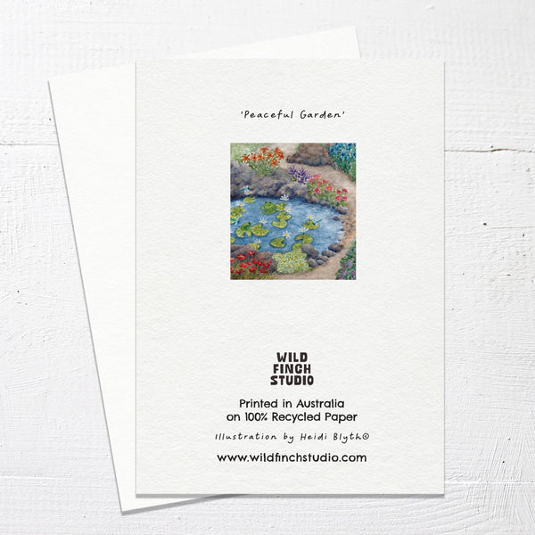 PEACEFUL GARDEN - Greetings Card