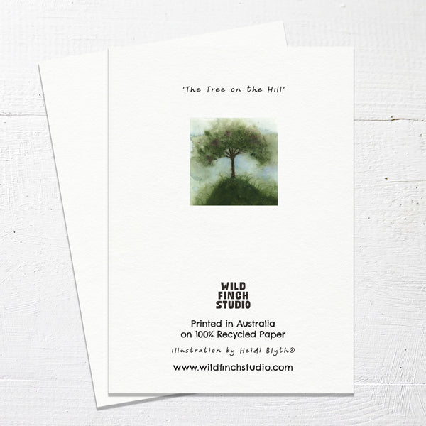 THE TREE ON THE HILL - Greetings Card