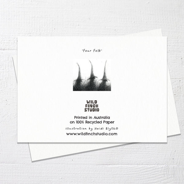 FOUR FOLK - Greetings Card