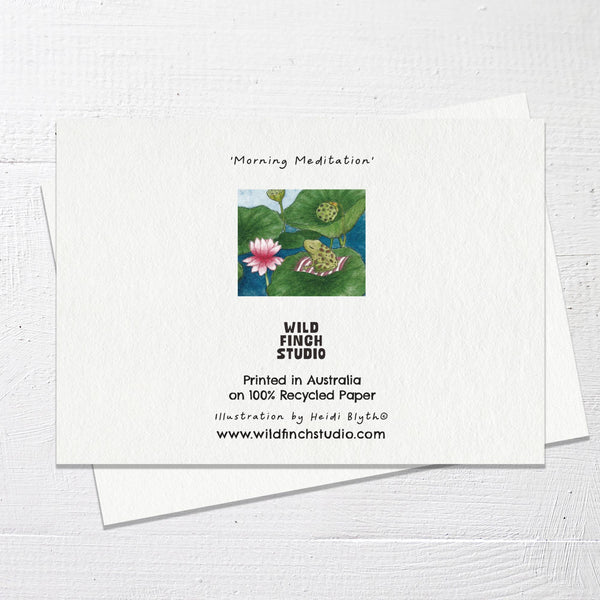 MORNING MEDITATION - Greetings Card