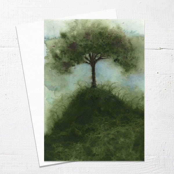 THE TREE ON THE HILL - Greetings Card