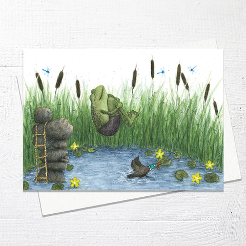 FROG BOMB - Greetings Card