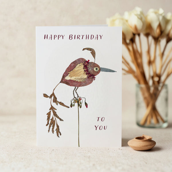 BIRTHDAY BIRD 'AGNES' - Greetings Card