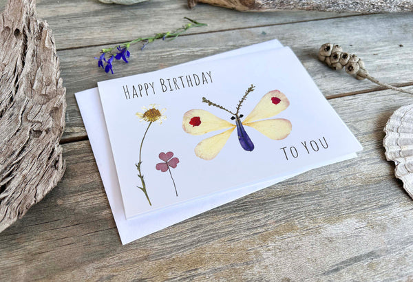 BIRTHDAY BUTTERFLY 'ELSIE' - Greetings Card