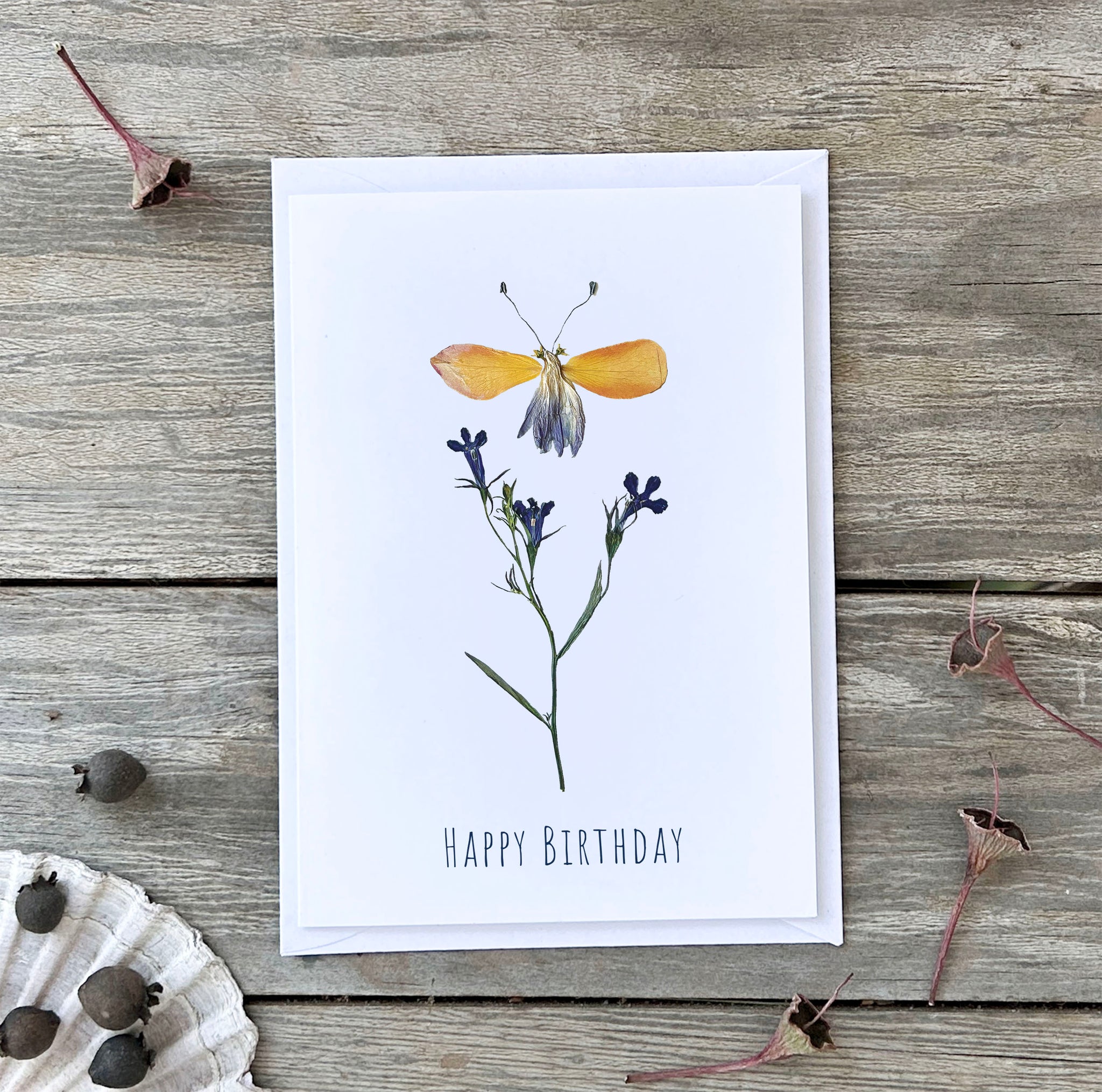 BIRTHDAY BUTTERFLY 'ELENOR' - Greetings Card