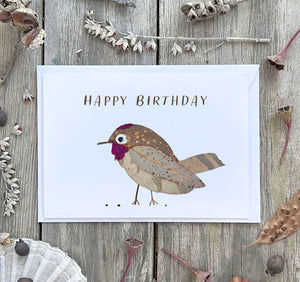 BIRTHDAY BIRD 'ELLIS' - Greetings Card
