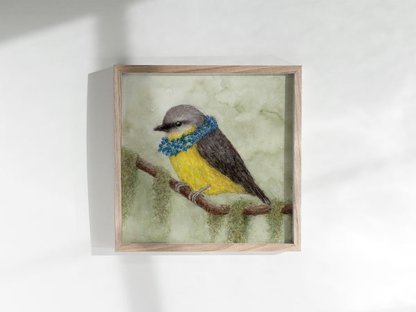YELLOW ROBIN - Art Print
