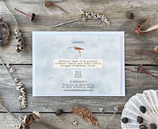 'LAUREL' - Greetings Card