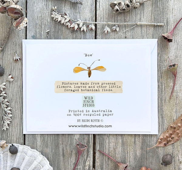 'BEE' - Greetings Card
