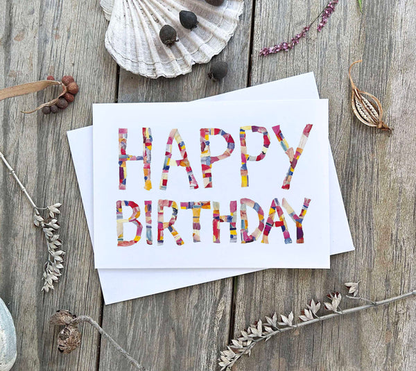 HAPPY BIRTHDAY PETAL - Greetings Card