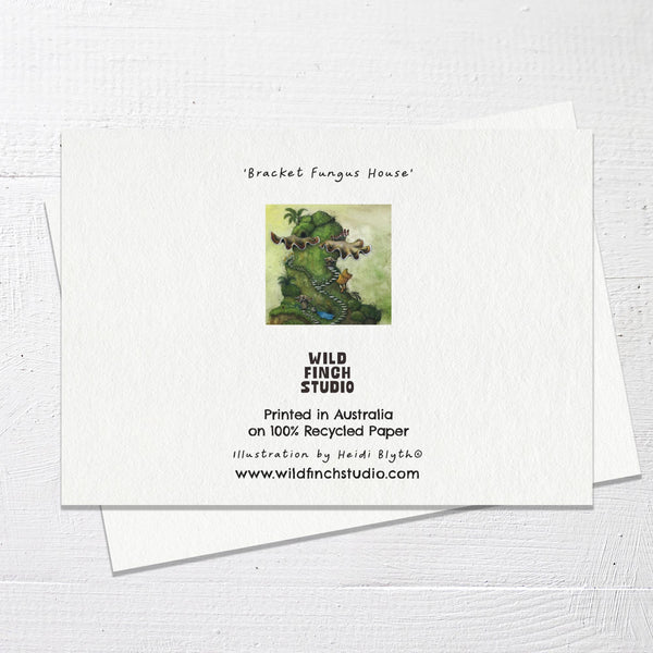 BRACKET FUNGUS HOUSE - Greetings Card