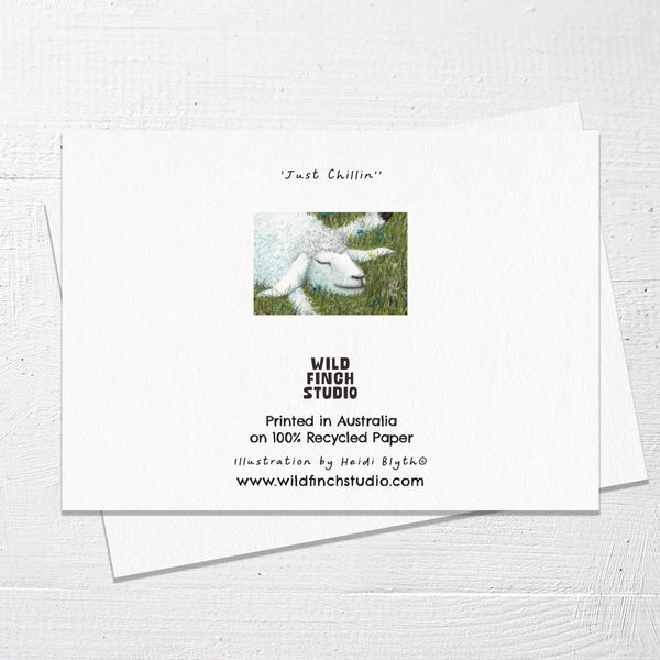 JUST CHILLIN' - Greetings Card