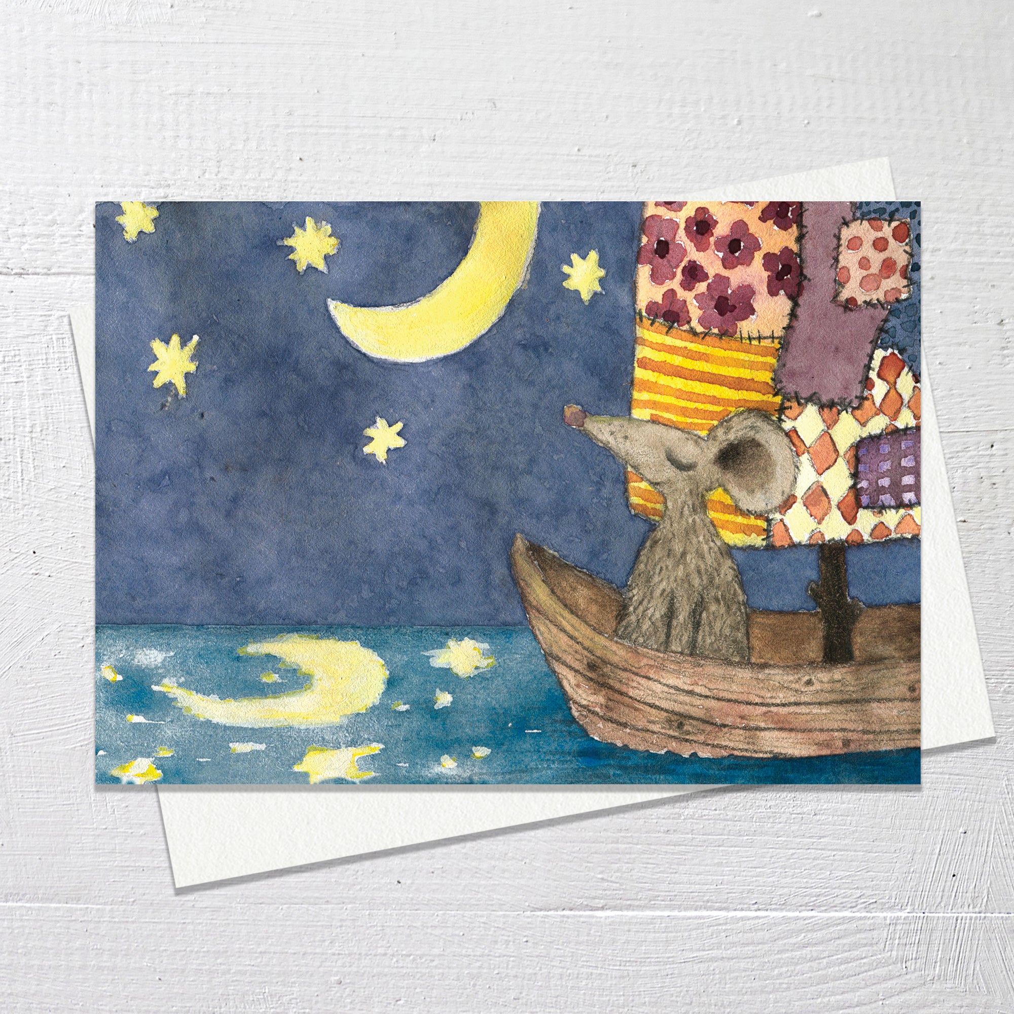NIGHT SALING - Greetings Card