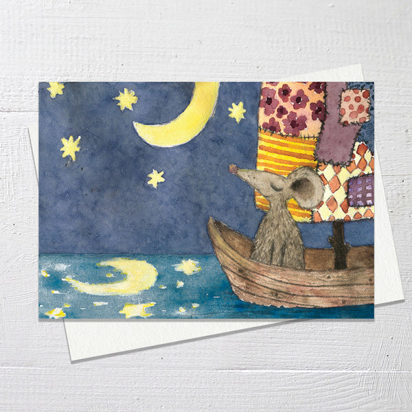 NIGHT SALING - Greetings Card