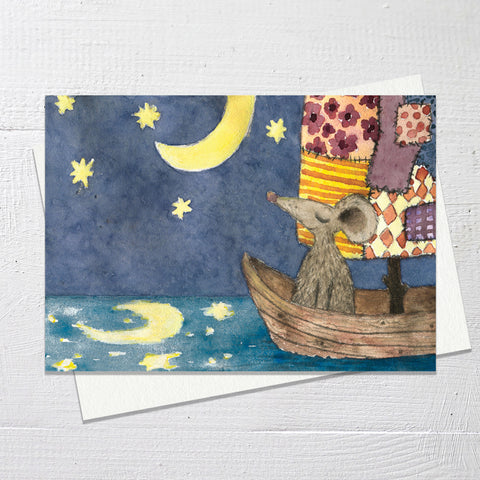 NIGHT SALING - Greetings Card