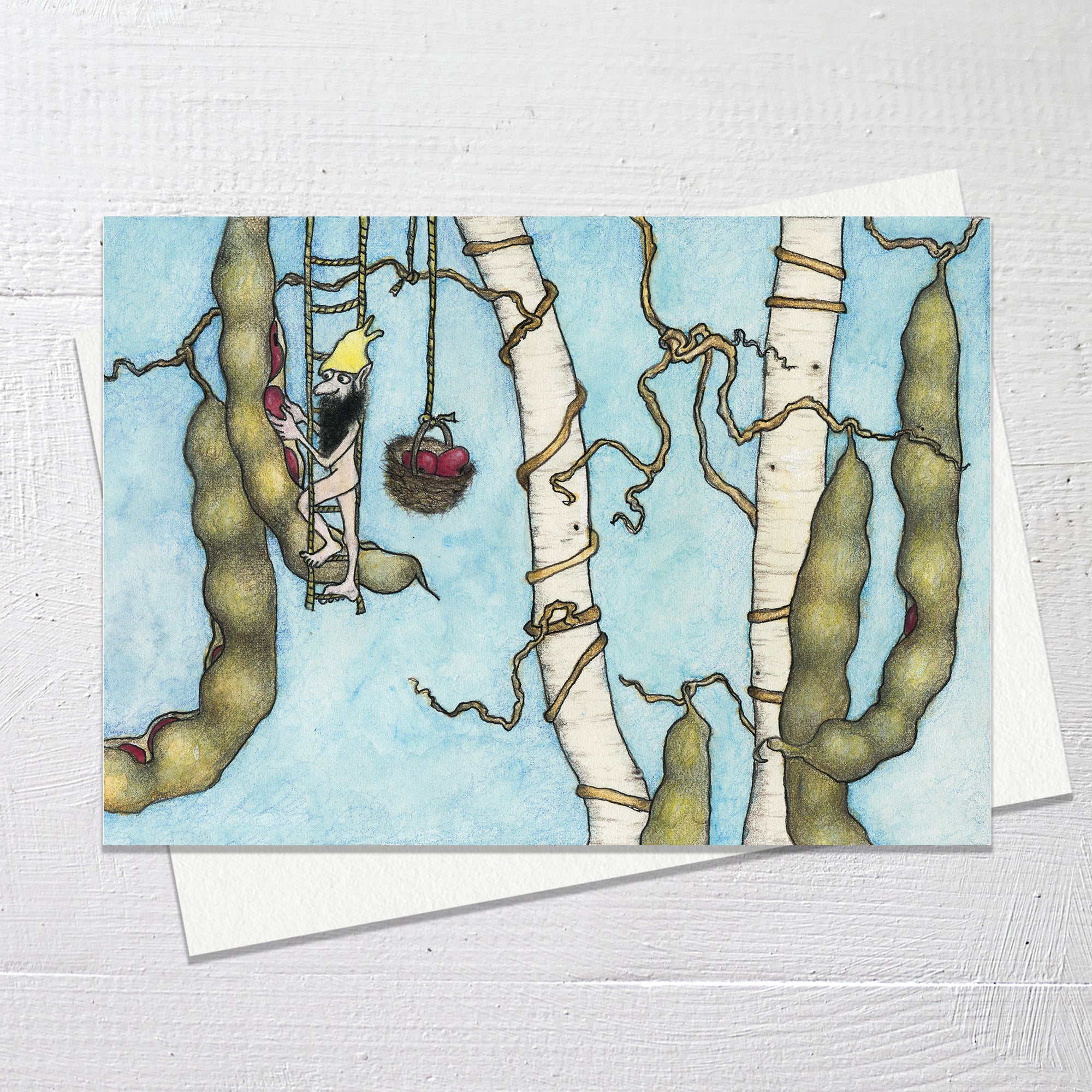 BEAN HARVEST - Greetings Card