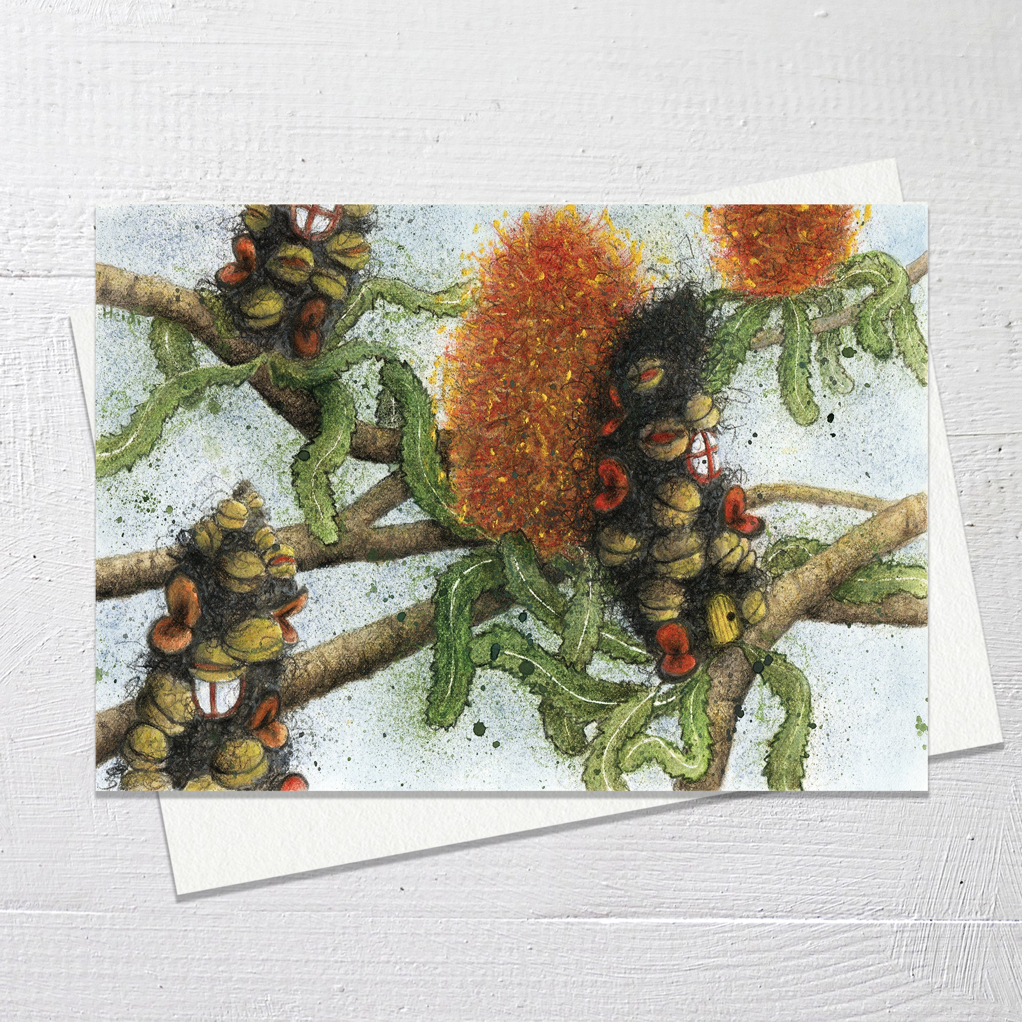 BANSIA HOUSES - Greetings Card