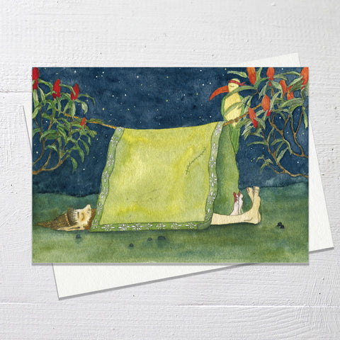 SLEEPING UNDER THE STARS - Greetings Card