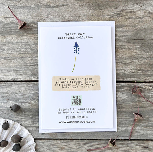 'DRIFT AWAY' - Greetings Card