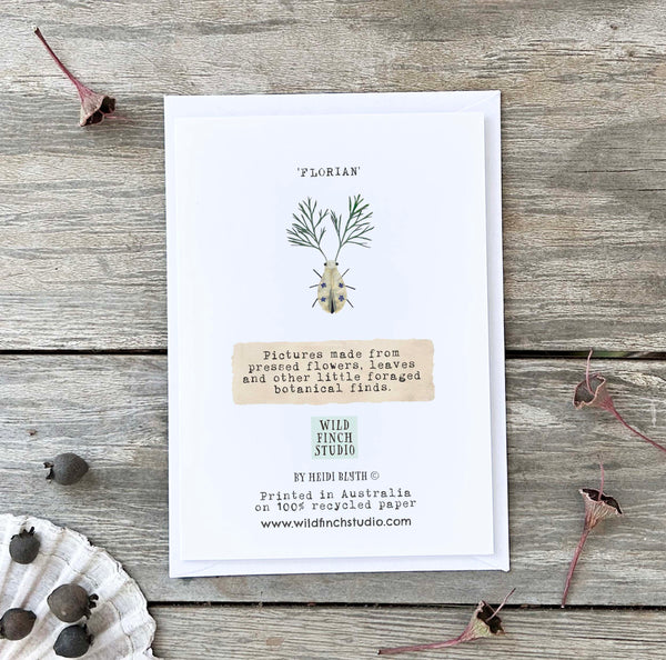 'FLORIAN' - Greetings Card
