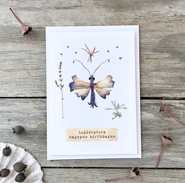 BIRTHDAY BUTTERFLY 'HAZEL' - Greetings Card