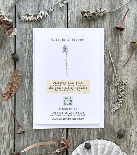 A BUNCH OF FLOWERS - Greetings Card