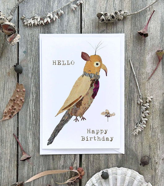 BIRTHDAY BIRD BASIL - Greetings Card