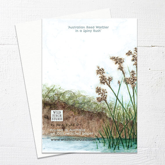 WARBLER IN A RUSH - Greetings Card