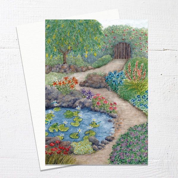 PEACEFUL GARDEN - Greetings Card