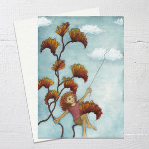 CATCHING CLOUDS - Greetings Card
