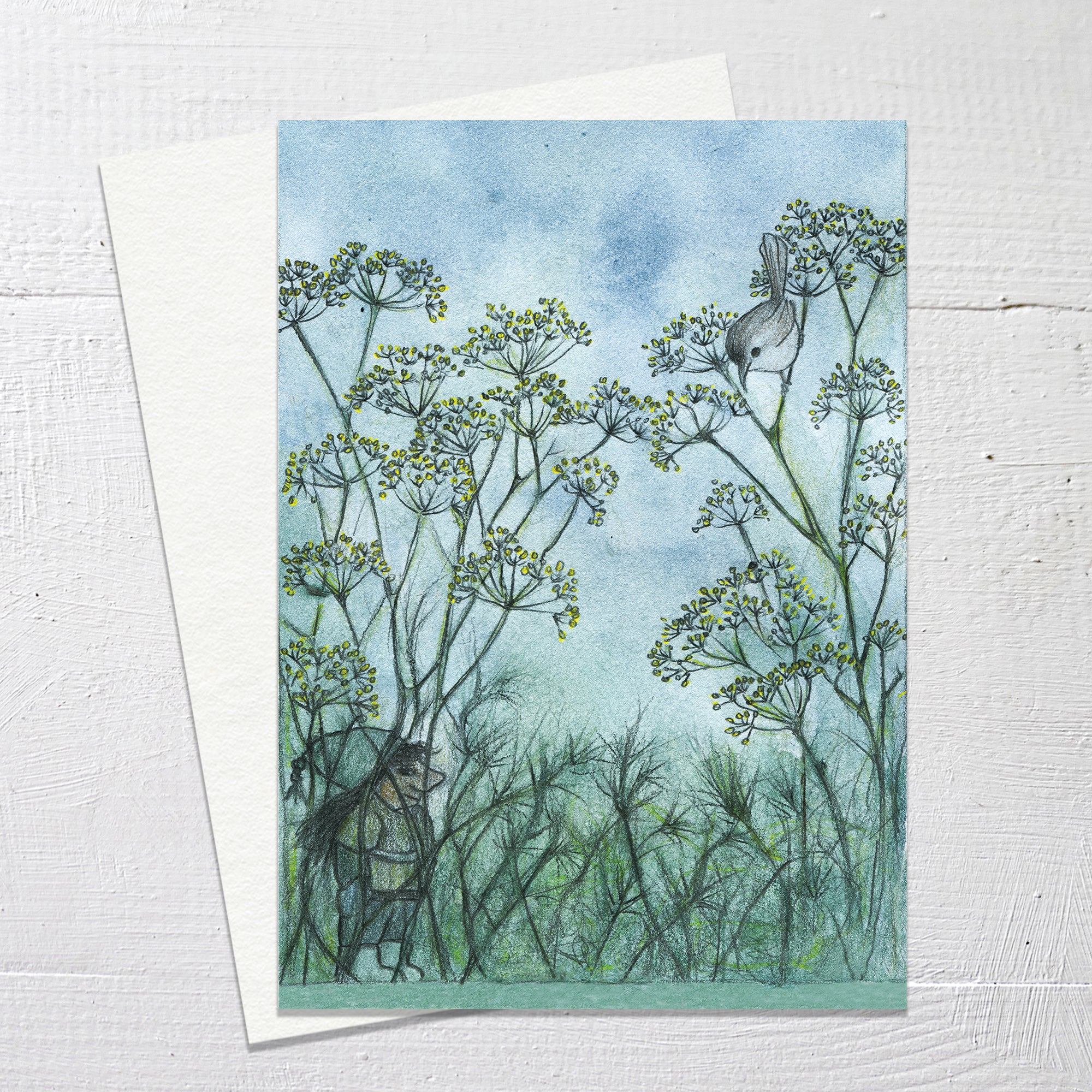GNOME AND WREN - Greetings Card