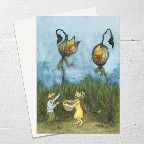 RATTLIN' PODS = Greetings Card