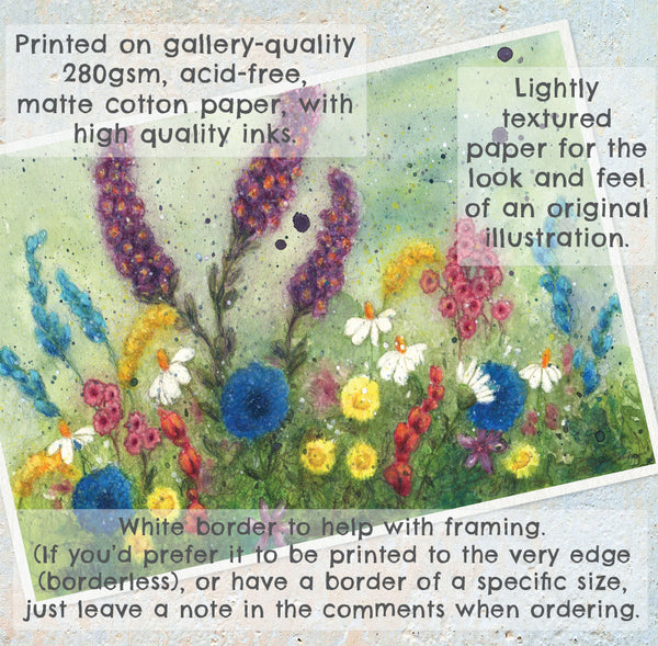 SPRING FLOWER GARDEN - Art Print