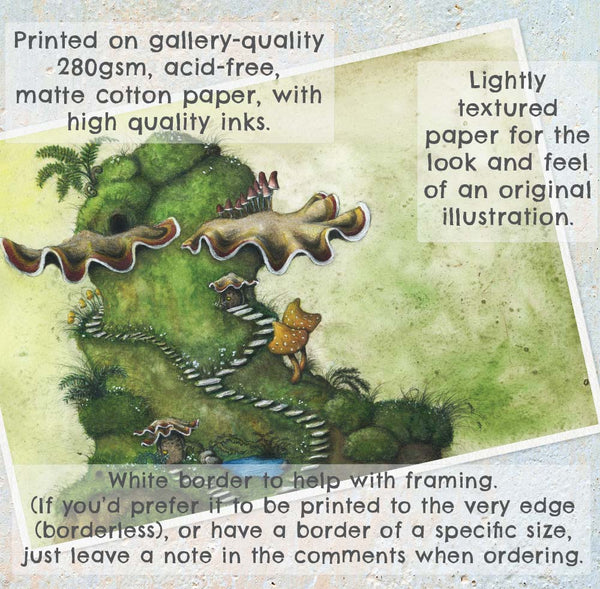BRACKET FUNGUS HOUSE - Art Print