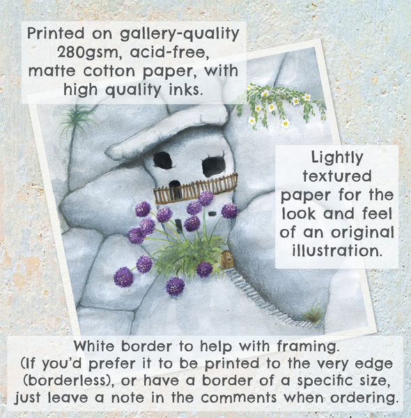 HOME IN THE ROCK - Art Print